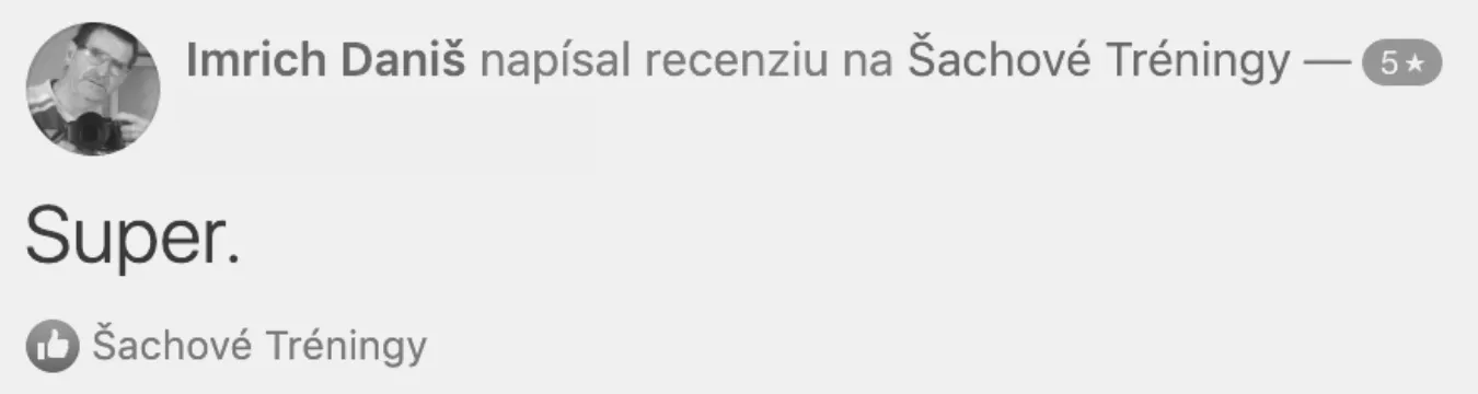 Recenzia z Facebooku