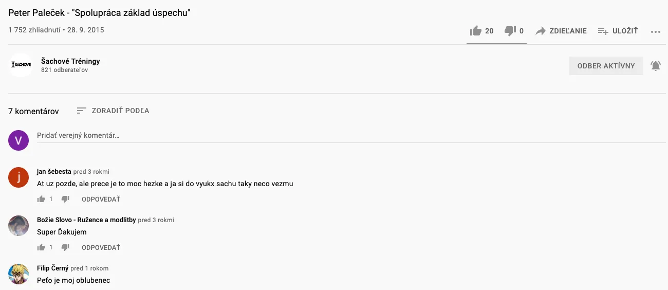 Recenzia z YouTube