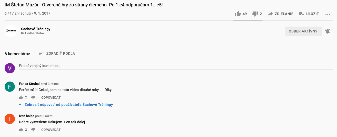 Recenzia z YouTube