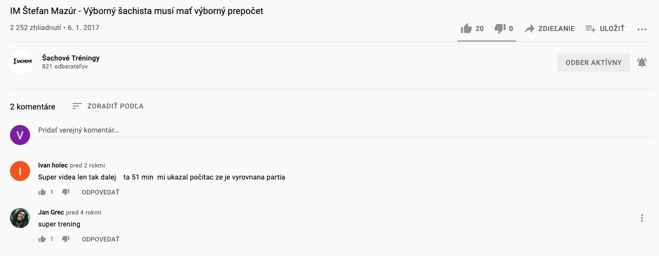 Recenzia z YouTube